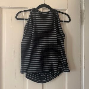 Black & white striped halter top from American Eagle